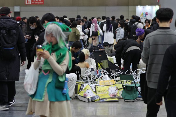 국내 최대 애니메이션·게임 축제 'AGF 2024'가 7일 경기도 고양시 일산 킨텍스 제1전시장 1~5홀에서 막을 올렸다. 이틀 간 열리는 행사의 생생한 첫날을 사진에 담았다. /사진=임경호 기자