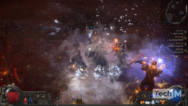 화려한 스킬 효과로 시각적 즐거움을 더했다. /사진=임경호 기자