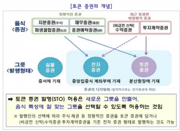 토큰증권의 개념 / 사진=금융위원회 제공